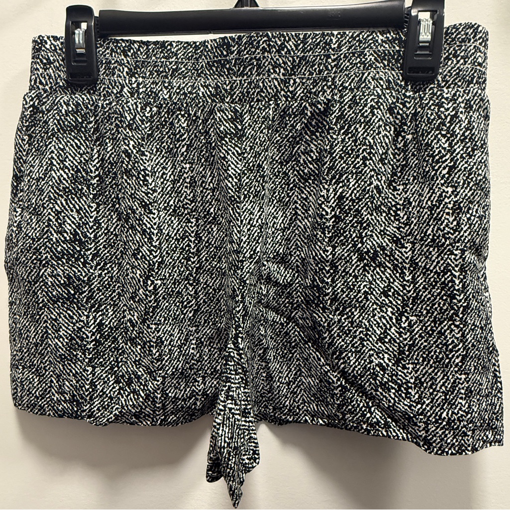 Apt. 9 High Waist Black And White Patterned Shorts